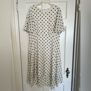 Eliza J polka dot high low dress